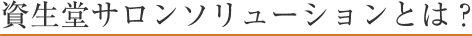 資生堂サロンソリューションとは？