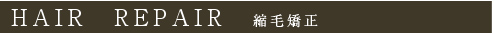 HAIR REPAIR 縮毛矯正